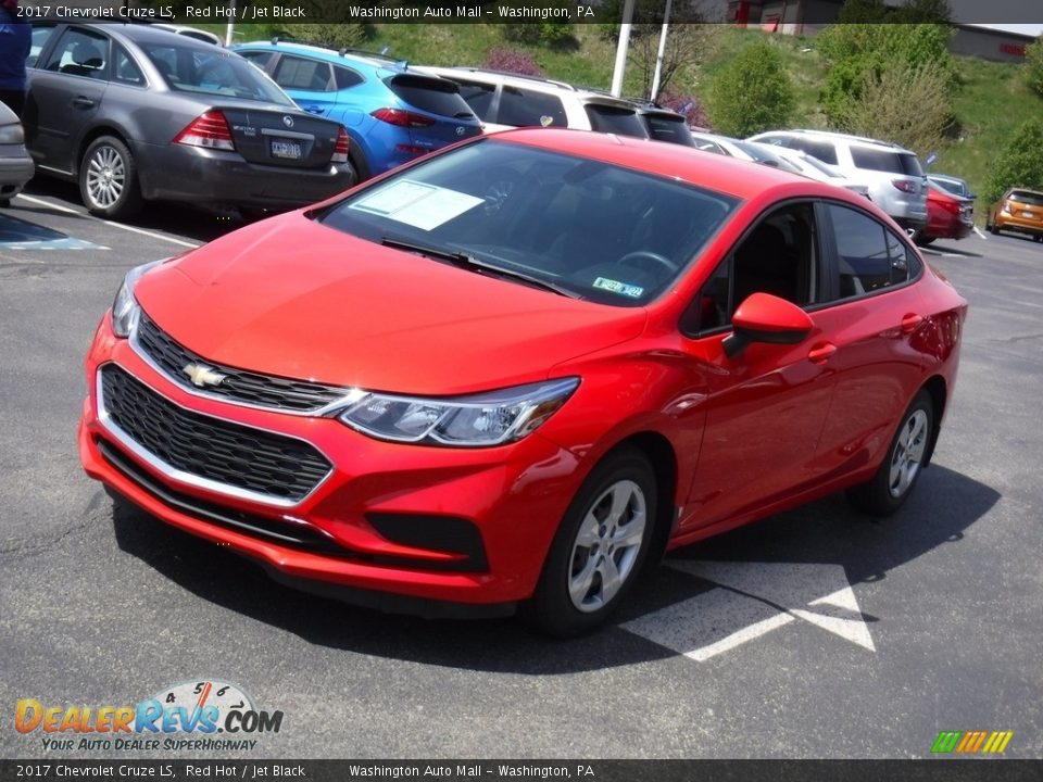 2017 Chevrolet Cruze LS Red Hot / Jet Black Photo #4