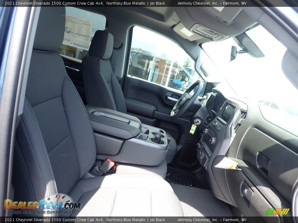 2021 Chevrolet Silverado 1500 Custom Crew Cab 4x4 Northsky Blue Metallic / Jet Black Photo #9