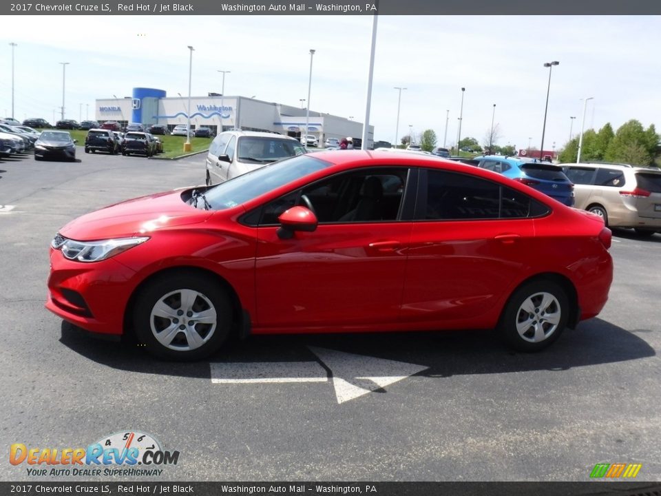 2017 Chevrolet Cruze LS Red Hot / Jet Black Photo #5