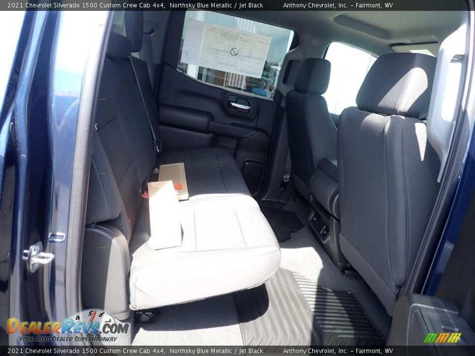 2021 Chevrolet Silverado 1500 Custom Crew Cab 4x4 Northsky Blue Metallic / Jet Black Photo #10