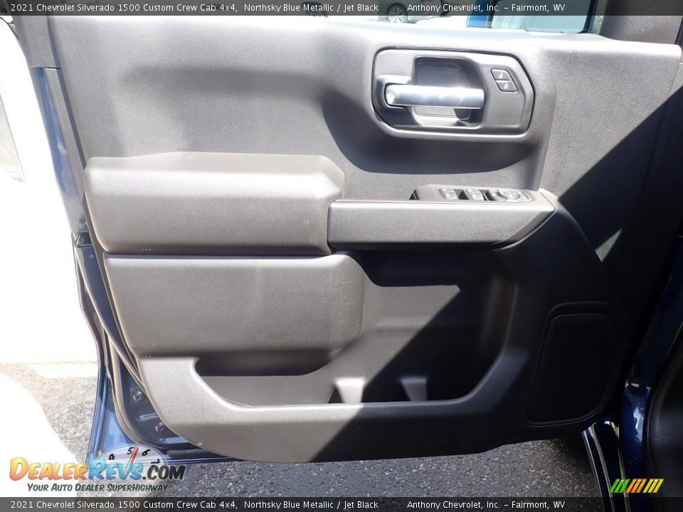 2021 Chevrolet Silverado 1500 Custom Crew Cab 4x4 Northsky Blue Metallic / Jet Black Photo #11