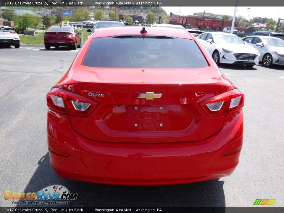 2017 Chevrolet Cruze LS Red Hot / Jet Black Photo #7