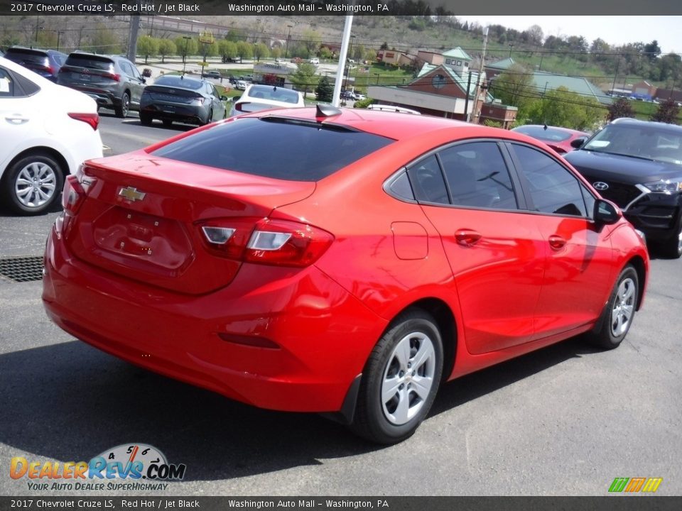 2017 Chevrolet Cruze LS Red Hot / Jet Black Photo #8