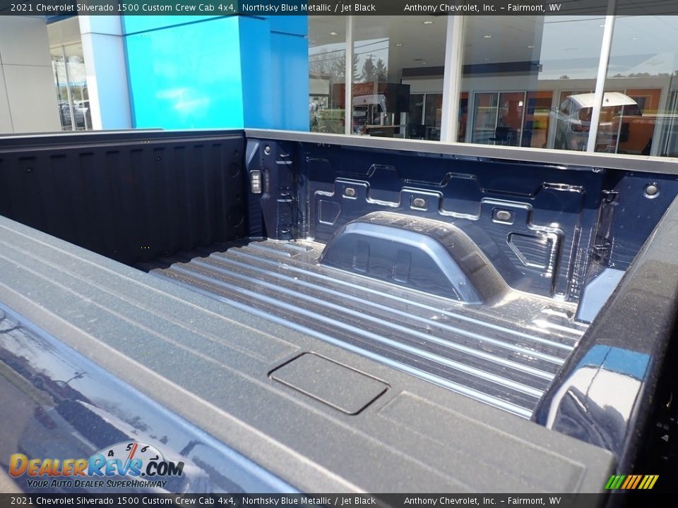 2021 Chevrolet Silverado 1500 Custom Crew Cab 4x4 Northsky Blue Metallic / Jet Black Photo #12