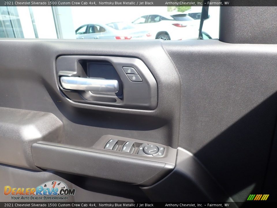 2021 Chevrolet Silverado 1500 Custom Crew Cab 4x4 Northsky Blue Metallic / Jet Black Photo #20