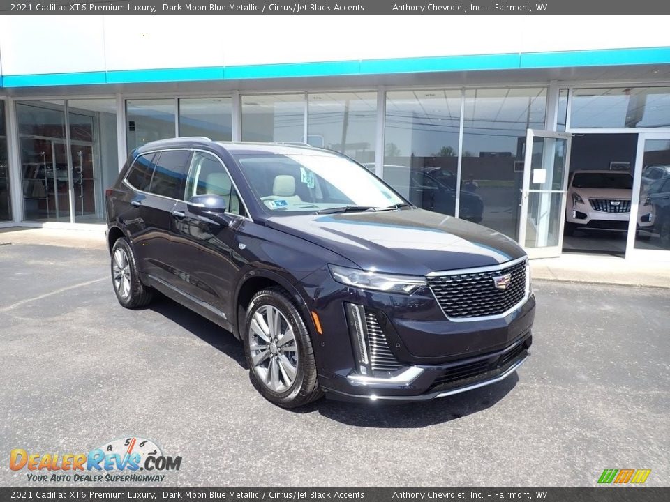 2021 Cadillac XT6 Premium Luxury Dark Moon Blue Metallic / Cirrus/Jet Black Accents Photo #1