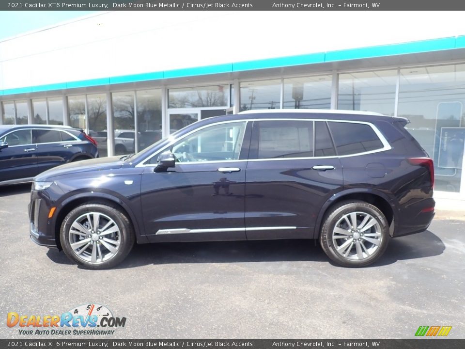 2021 Cadillac XT6 Premium Luxury Dark Moon Blue Metallic / Cirrus/Jet Black Accents Photo #4