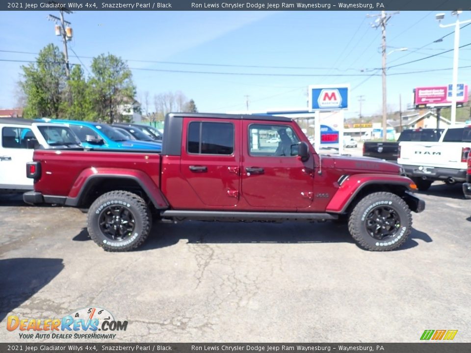 2021 Jeep Gladiator Willys 4x4 Snazzberry Pearl / Black Photo #6