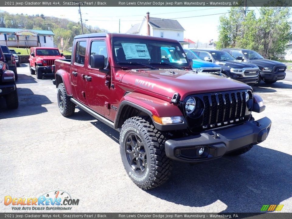 2021 Jeep Gladiator Willys 4x4 Snazzberry Pearl / Black Photo #7