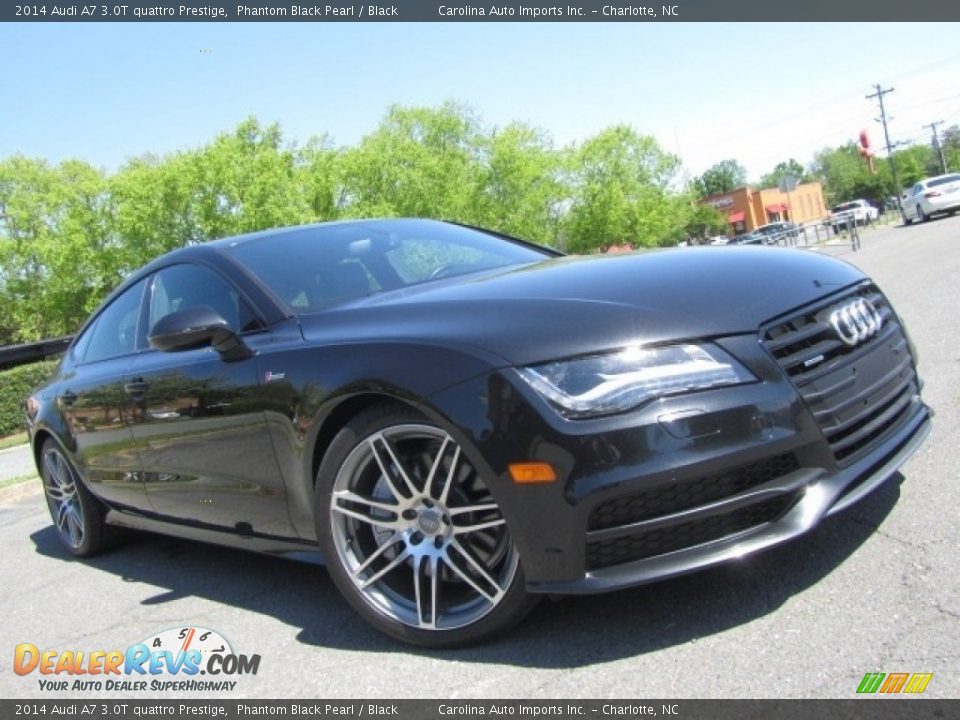 2014 Audi A7 3.0T quattro Prestige Phantom Black Pearl / Black Photo #1