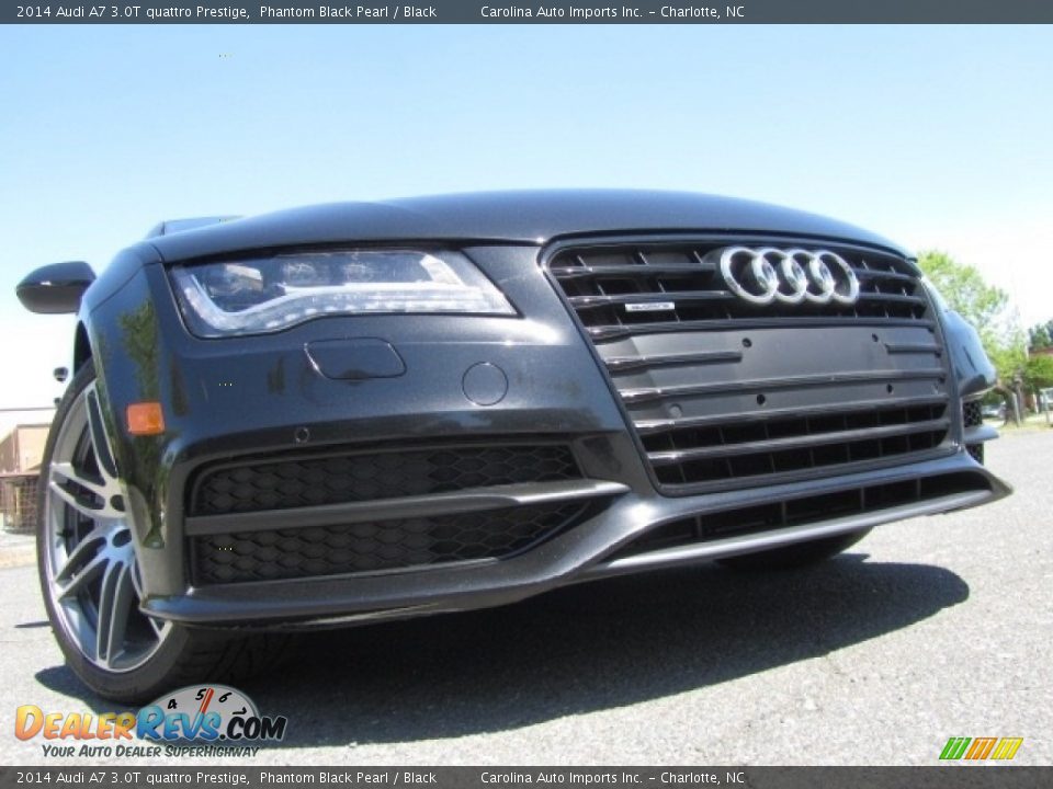 2014 Audi A7 3.0T quattro Prestige Phantom Black Pearl / Black Photo #2