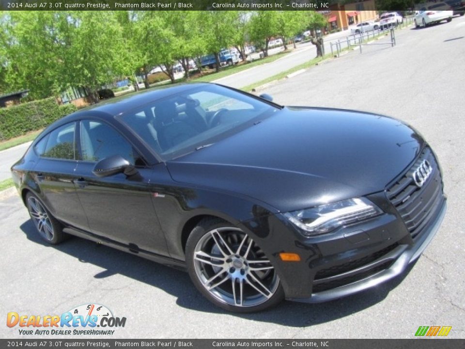2014 Audi A7 3.0T quattro Prestige Phantom Black Pearl / Black Photo #3