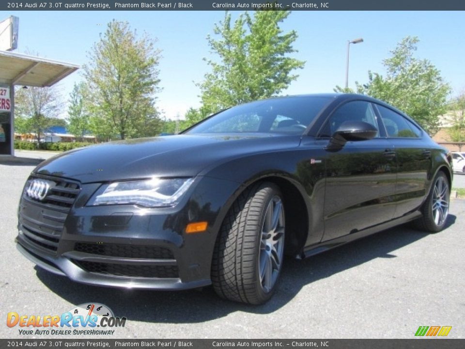 2014 Audi A7 3.0T quattro Prestige Phantom Black Pearl / Black Photo #6