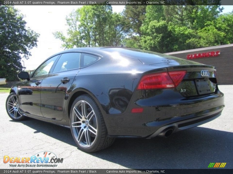 2014 Audi A7 3.0T quattro Prestige Phantom Black Pearl / Black Photo #8
