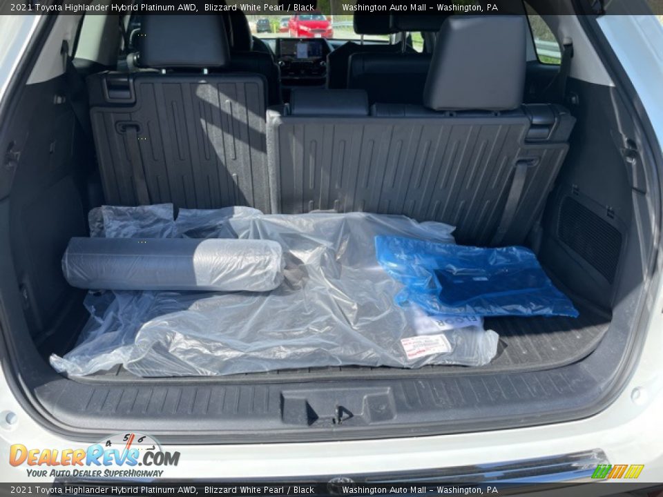 2021 Toyota Highlander Hybrid Platinum AWD Blizzard White Pearl / Black Photo #14