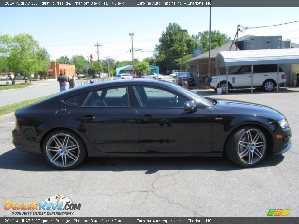 2014 Audi A7 3.0T quattro Prestige Phantom Black Pearl / Black Photo #11