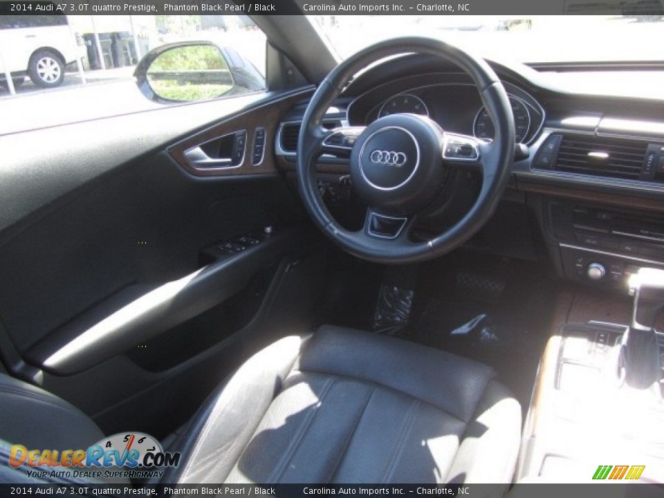 2014 Audi A7 3.0T quattro Prestige Phantom Black Pearl / Black Photo #12