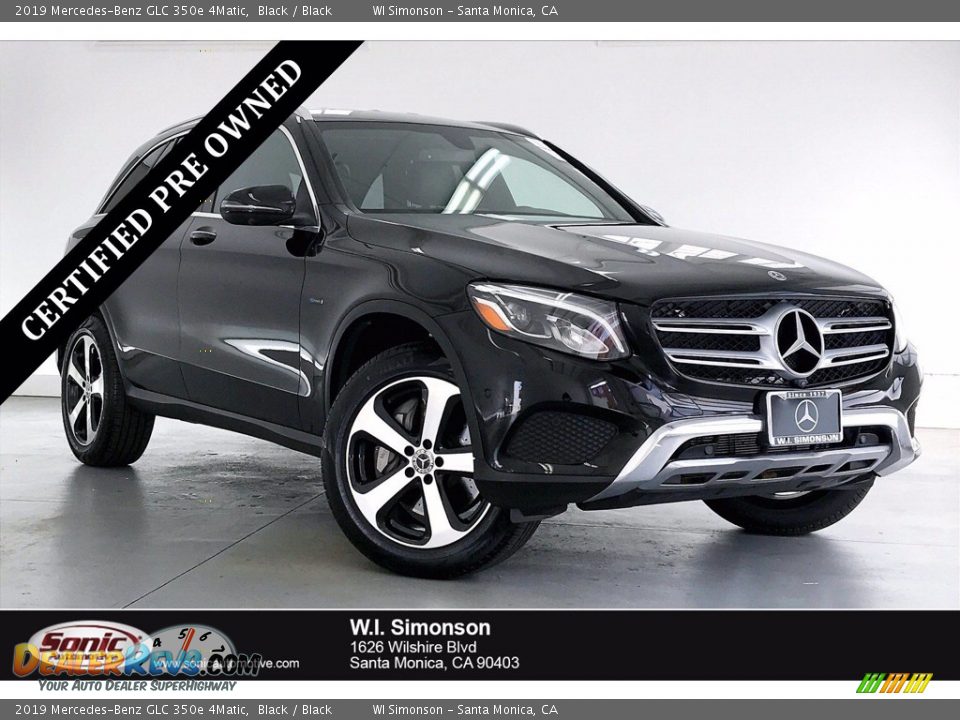 2019 Mercedes-Benz GLC 350e 4Matic Black / Black Photo #1