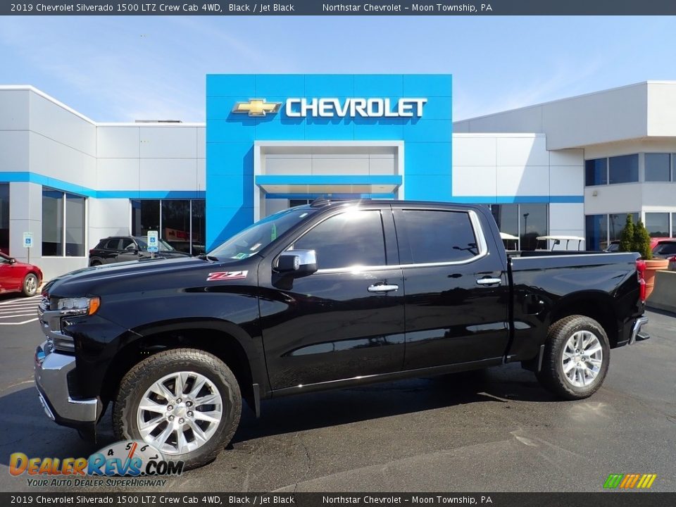 2019 Chevrolet Silverado 1500 LTZ Crew Cab 4WD Black / Jet Black Photo #1