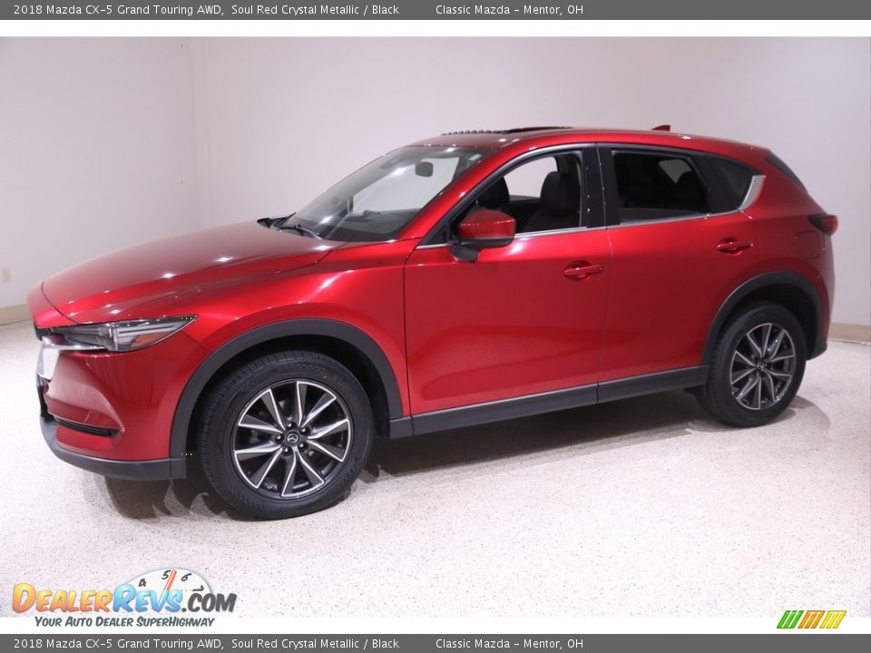 2018 Mazda CX-5 Grand Touring AWD Soul Red Crystal Metallic / Black Photo #3