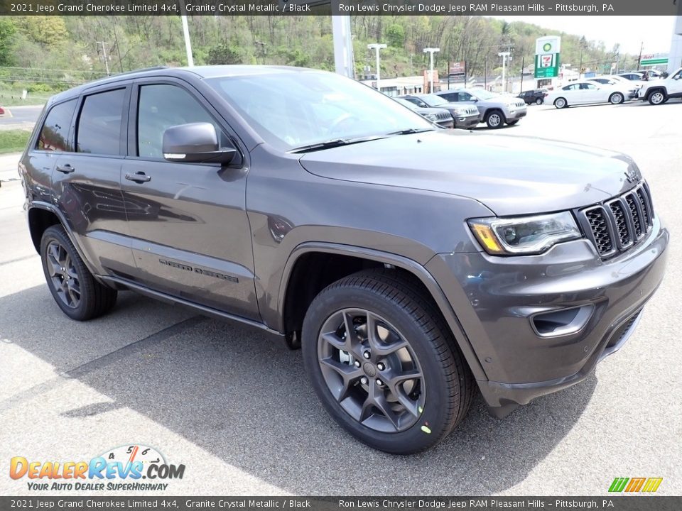 2021 Jeep Grand Cherokee Limited 4x4 Granite Crystal Metallic / Black Photo #8