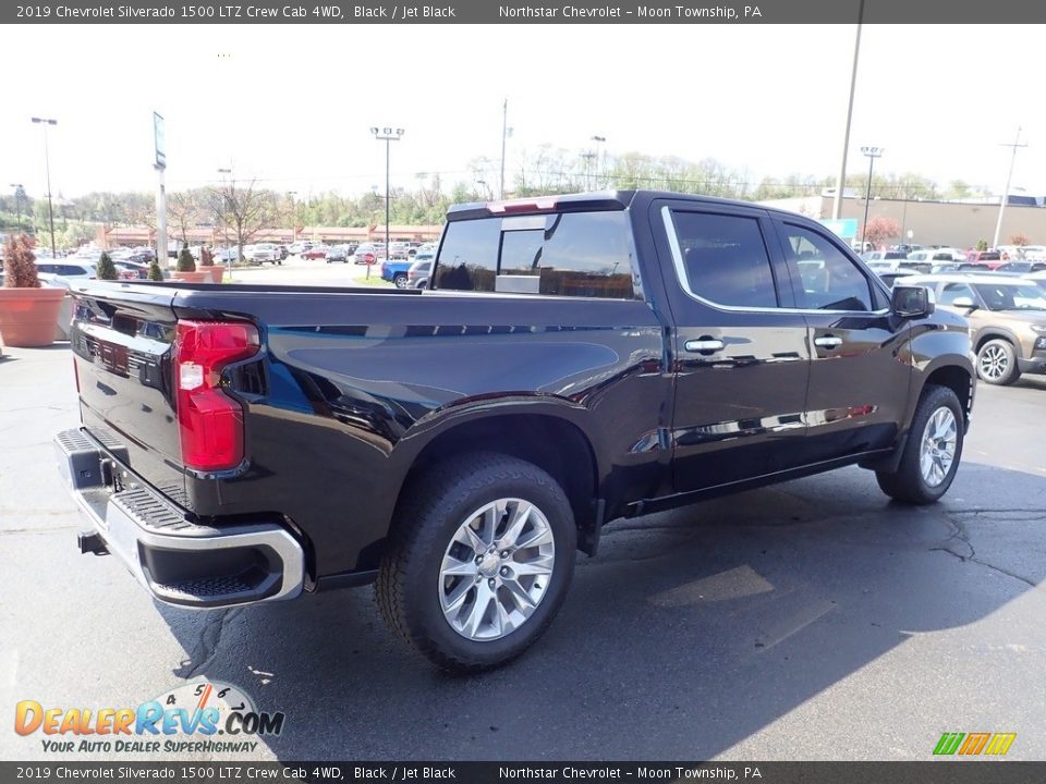 2019 Chevrolet Silverado 1500 LTZ Crew Cab 4WD Black / Jet Black Photo #8