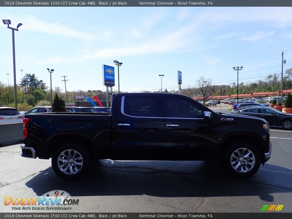 2019 Chevrolet Silverado 1500 LTZ Crew Cab 4WD Black / Jet Black Photo #9