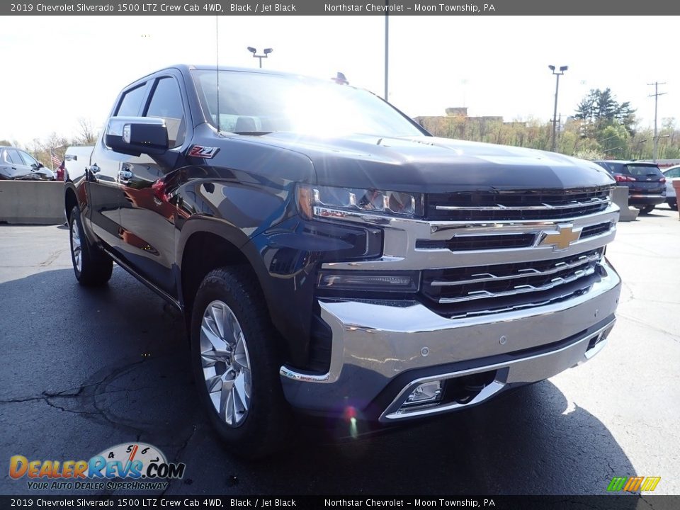 2019 Chevrolet Silverado 1500 LTZ Crew Cab 4WD Black / Jet Black Photo #11