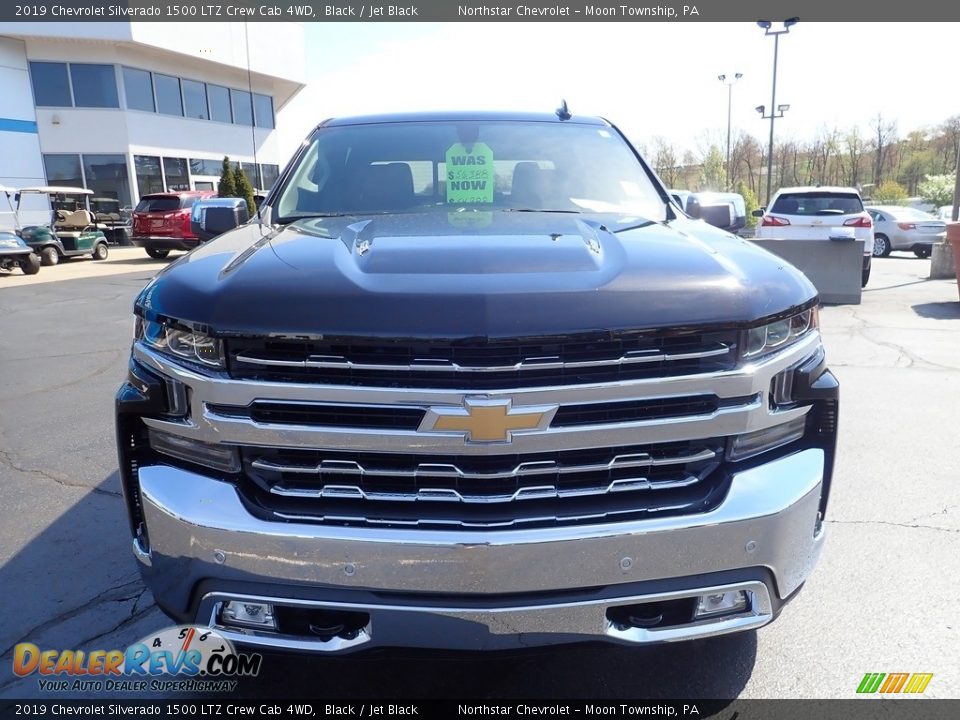 2019 Chevrolet Silverado 1500 LTZ Crew Cab 4WD Black / Jet Black Photo #12