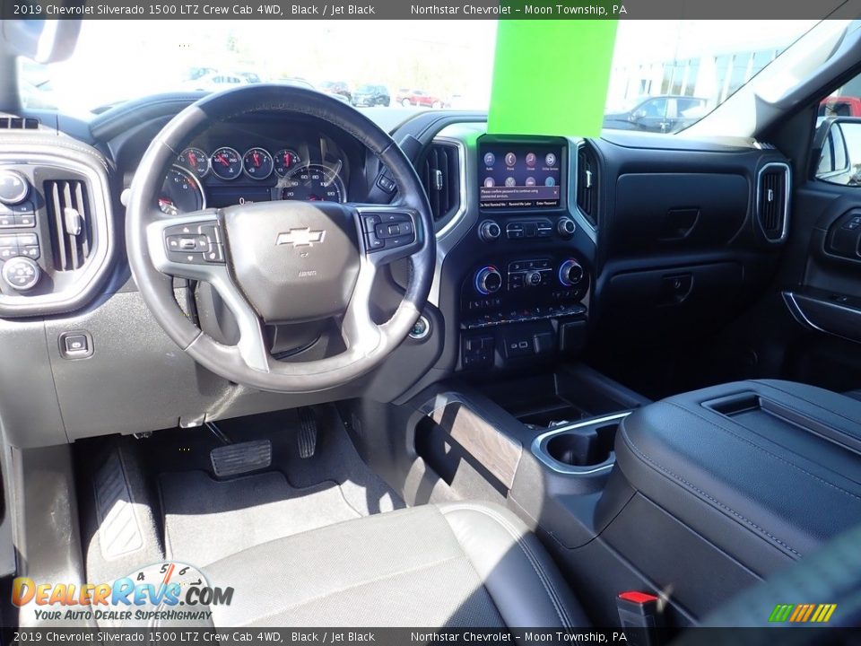 2019 Chevrolet Silverado 1500 LTZ Crew Cab 4WD Black / Jet Black Photo #24