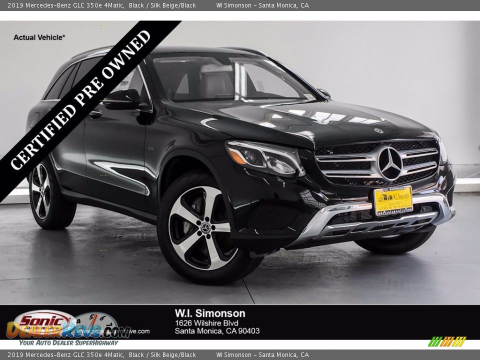 2019 Mercedes-Benz GLC 350e 4Matic Black / Silk Beige/Black Photo #1