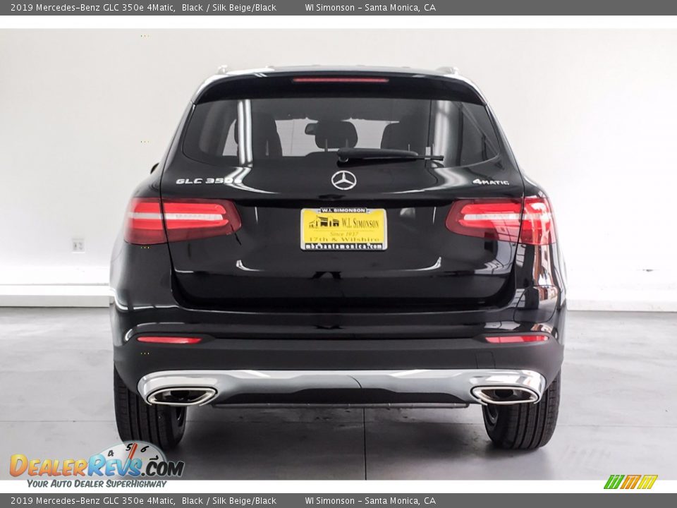 2019 Mercedes-Benz GLC 350e 4Matic Black / Silk Beige/Black Photo #3