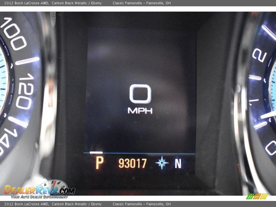 2012 Buick LaCrosse AWD Carbon Black Metallic / Ebony Photo #19