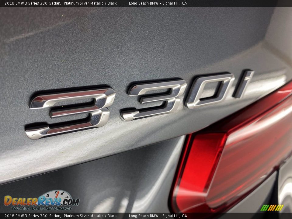2018 BMW 3 Series 330i Sedan Platinum Silver Metallic / Black Photo #11