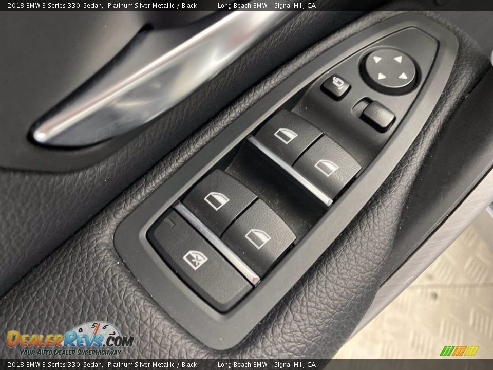 2018 BMW 3 Series 330i Sedan Platinum Silver Metallic / Black Photo #14