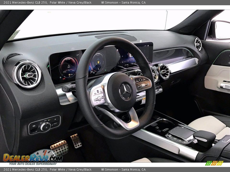 2021 Mercedes-Benz GLB 250 Polar White / Neva Grey/Black Photo #4