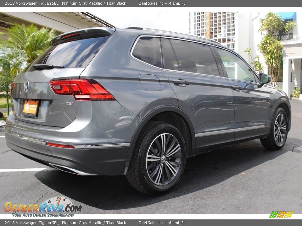 2018 Volkswagen Tiguan SEL Platinum Gray Metallic / Titan Black Photo #10