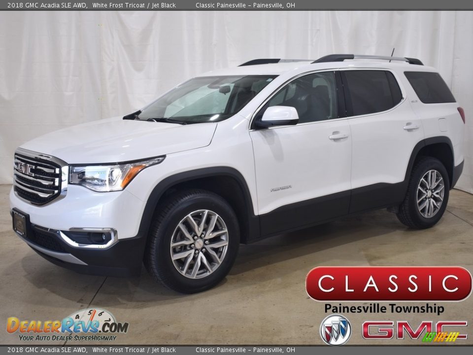 2018 GMC Acadia SLE AWD White Frost Tricoat / Jet Black Photo #1