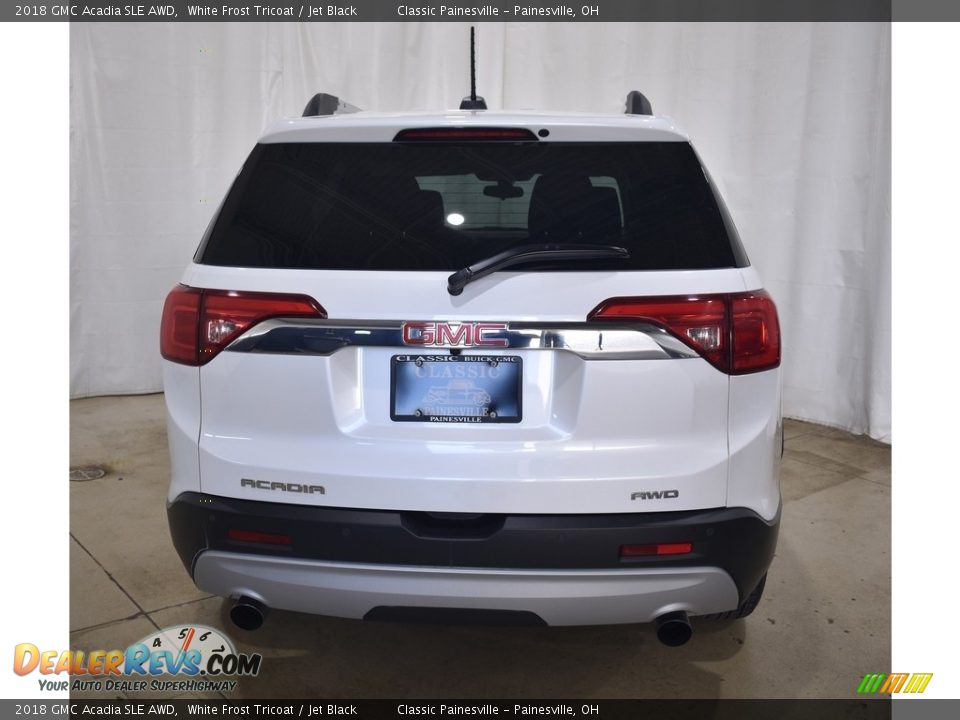 2018 GMC Acadia SLE AWD White Frost Tricoat / Jet Black Photo #3