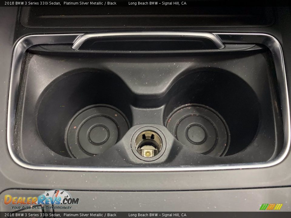 2018 BMW 3 Series 330i Sedan Platinum Silver Metallic / Black Photo #26