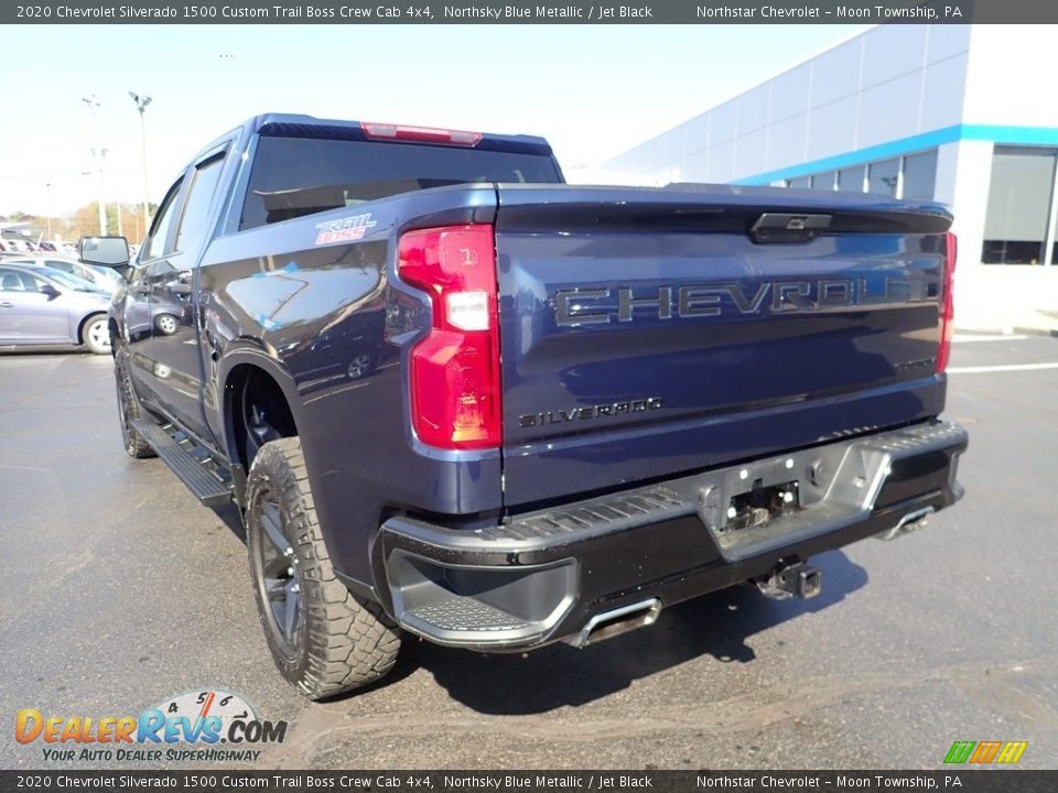 2020 Chevrolet Silverado 1500 Custom Trail Boss Crew Cab 4x4 Northsky Blue Metallic / Jet Black Photo #5