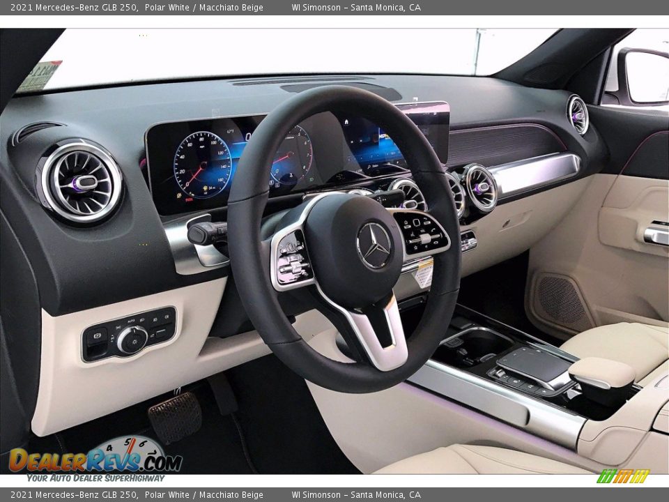 2021 Mercedes-Benz GLB 250 Polar White / Macchiato Beige Photo #4