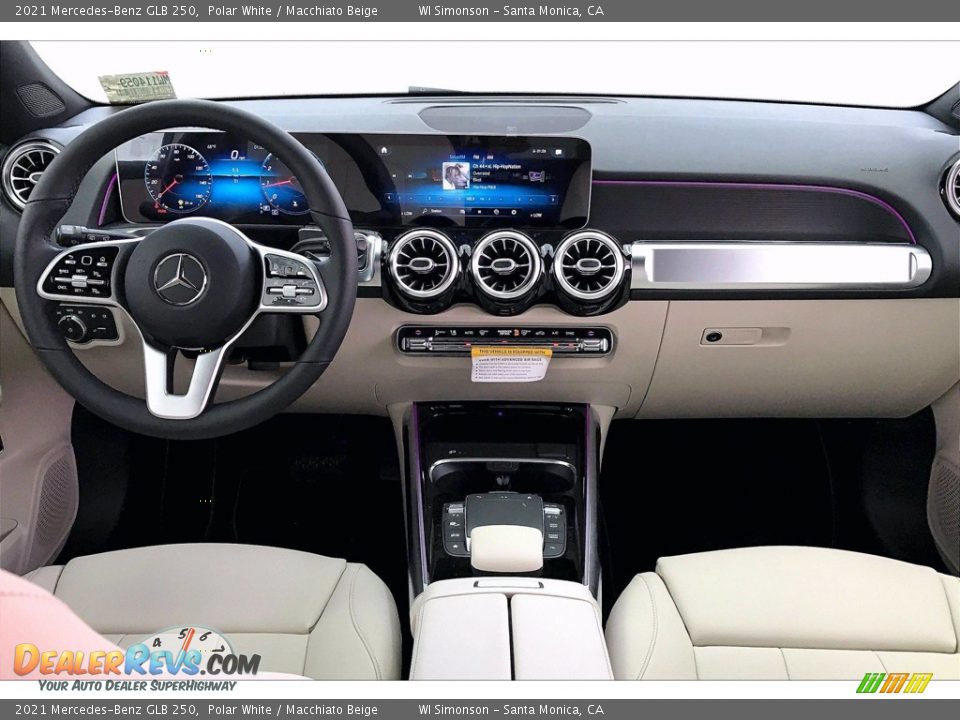 2021 Mercedes-Benz GLB 250 Polar White / Macchiato Beige Photo #6