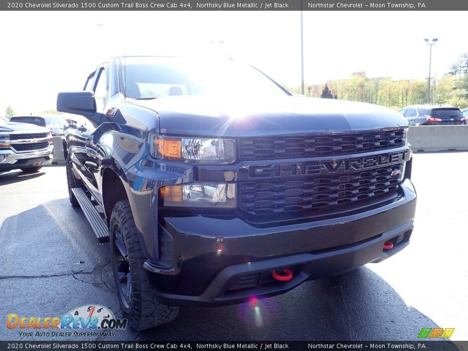 2020 Chevrolet Silverado 1500 Custom Trail Boss Crew Cab 4x4 Northsky Blue Metallic / Jet Black Photo #11