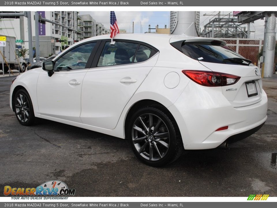 2018 Mazda MAZDA3 Touring 5 Door Snowflake White Pearl Mica / Black Photo #7