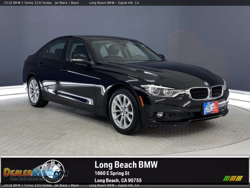 2018 BMW 3 Series 320i Sedan Jet Black / Black Photo #1