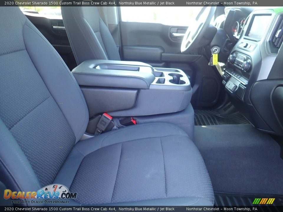 2020 Chevrolet Silverado 1500 Custom Trail Boss Crew Cab 4x4 Northsky Blue Metallic / Jet Black Photo #14
