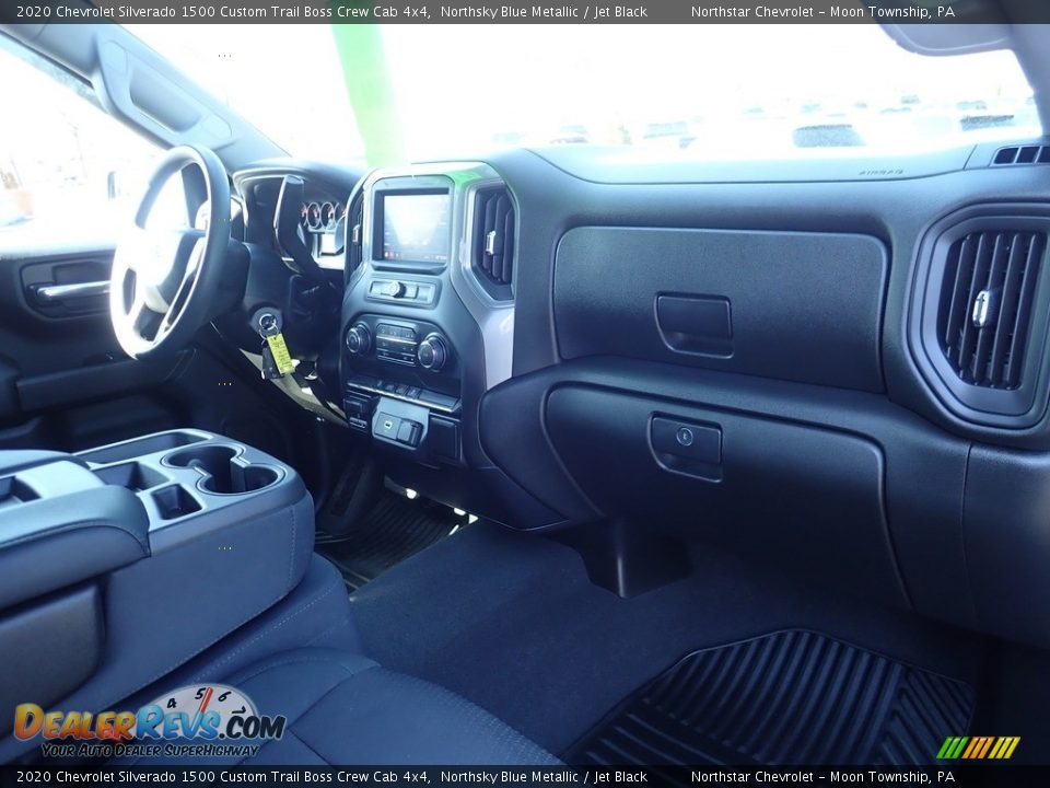 2020 Chevrolet Silverado 1500 Custom Trail Boss Crew Cab 4x4 Northsky Blue Metallic / Jet Black Photo #15