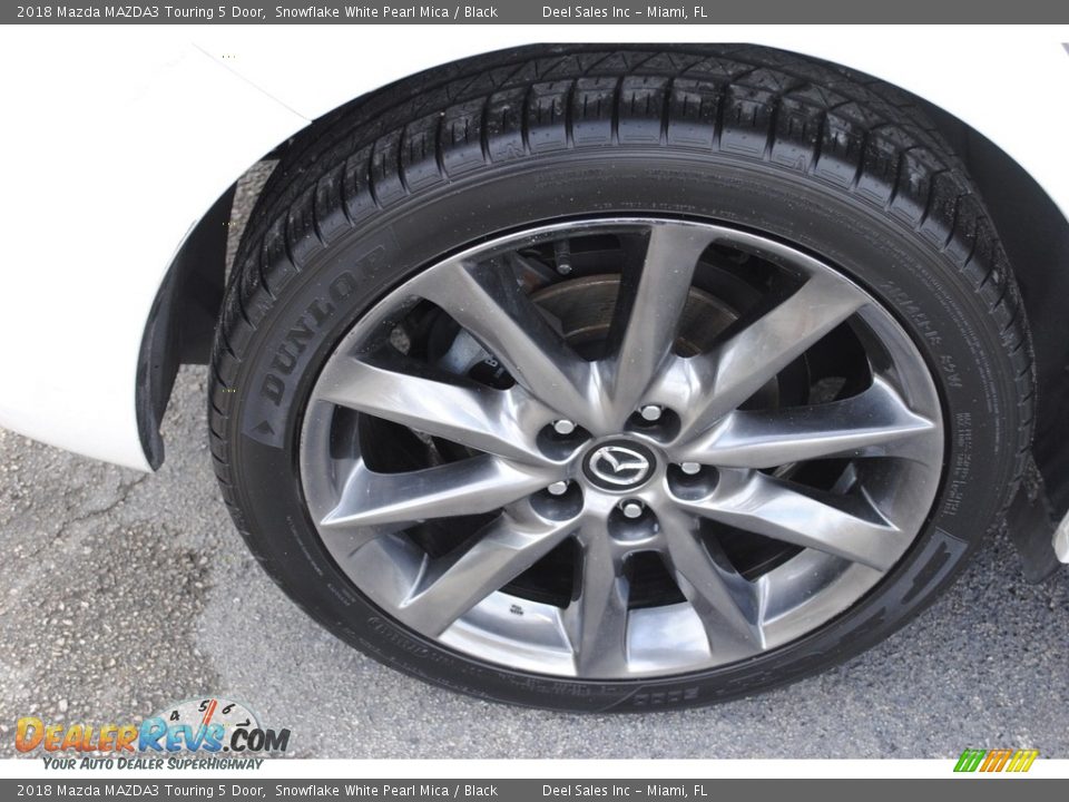2018 Mazda MAZDA3 Touring 5 Door Snowflake White Pearl Mica / Black Photo #10