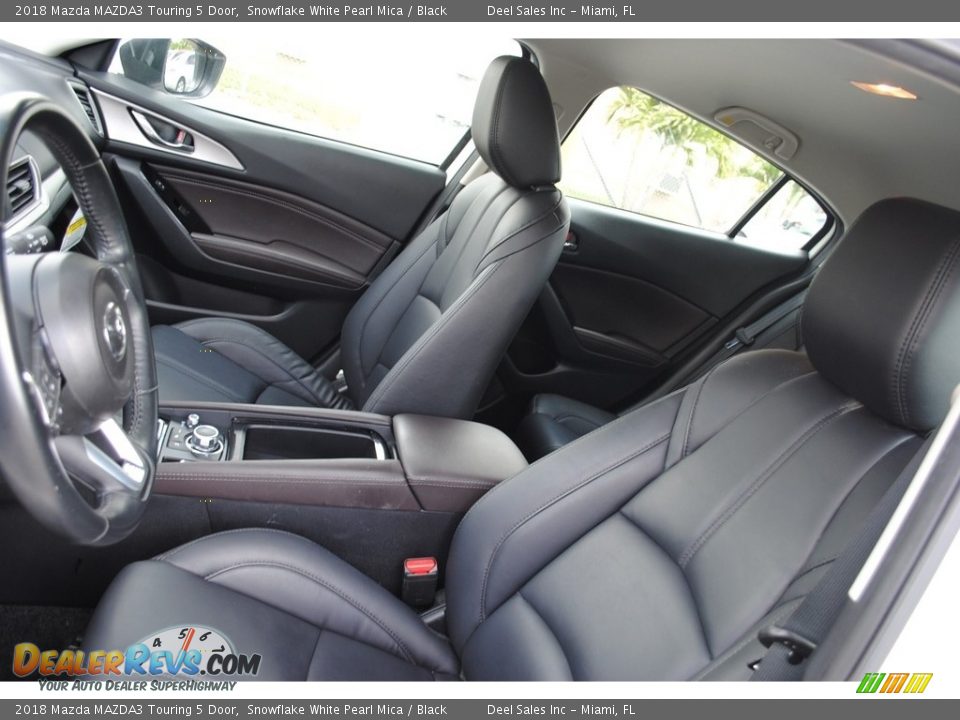 2018 Mazda MAZDA3 Touring 5 Door Snowflake White Pearl Mica / Black Photo #12